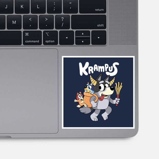 Krampus Bluey-None-Glossy-Sticker-Nemons