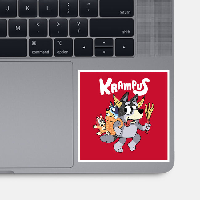Krampus Bluey-None-Glossy-Sticker-Nemons