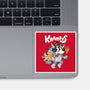 Krampus Bluey-None-Glossy-Sticker-Nemons