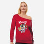 Krampus Bluey-Womens-Off Shoulder-Sweatshirt-Nemons