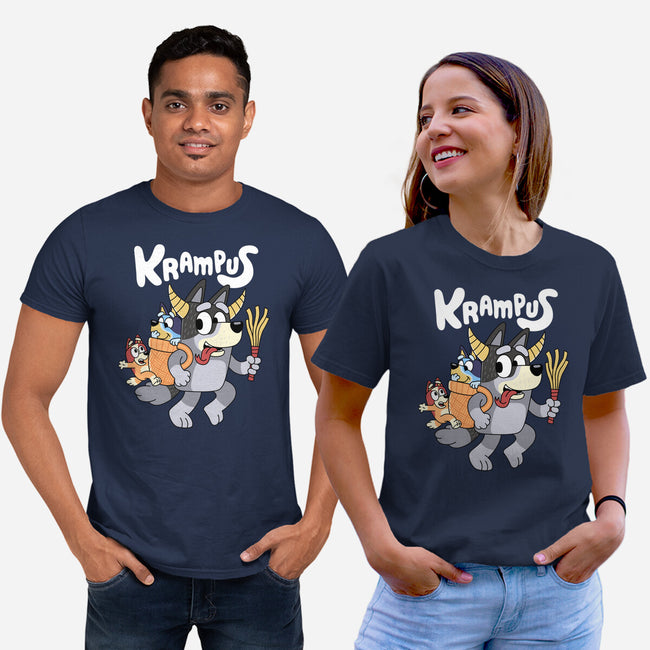 Krampus Bluey-Unisex-Basic-Tee-Nemons