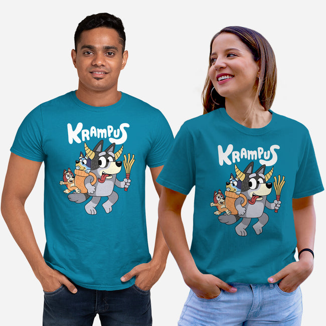 Krampus Bluey-Unisex-Basic-Tee-Nemons