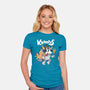 Krampus Bluey-Womens-Fitted-Tee-Nemons