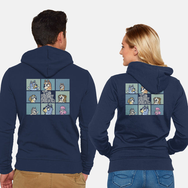 The Bluey Bunch-Unisex-Zip-Up-Sweatshirt-kg07