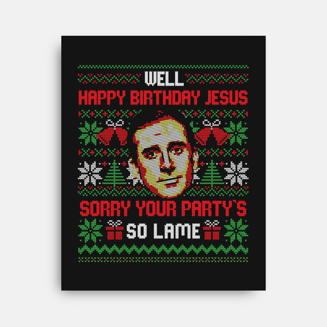 Happy Birthday Jesus-None-Stretched-Canvas-eduely