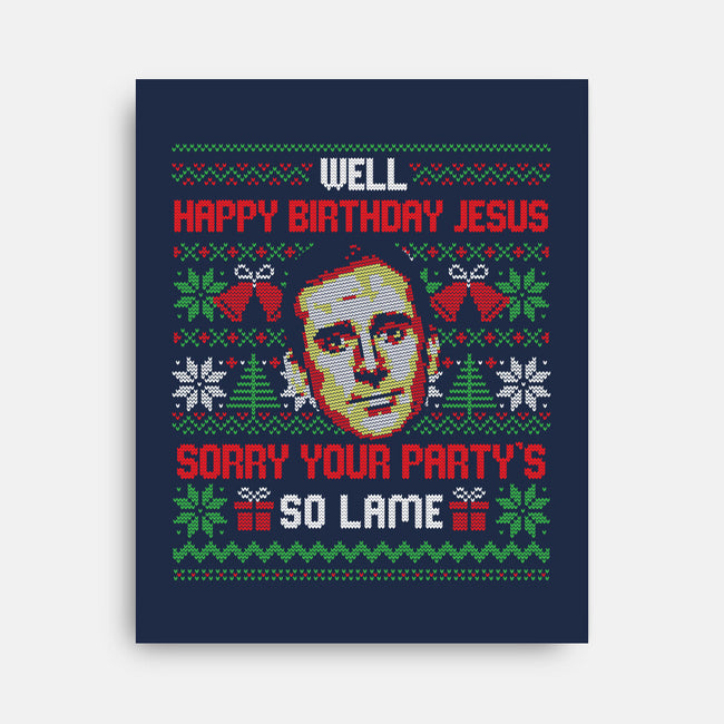 Happy Birthday Jesus-None-Stretched-Canvas-eduely