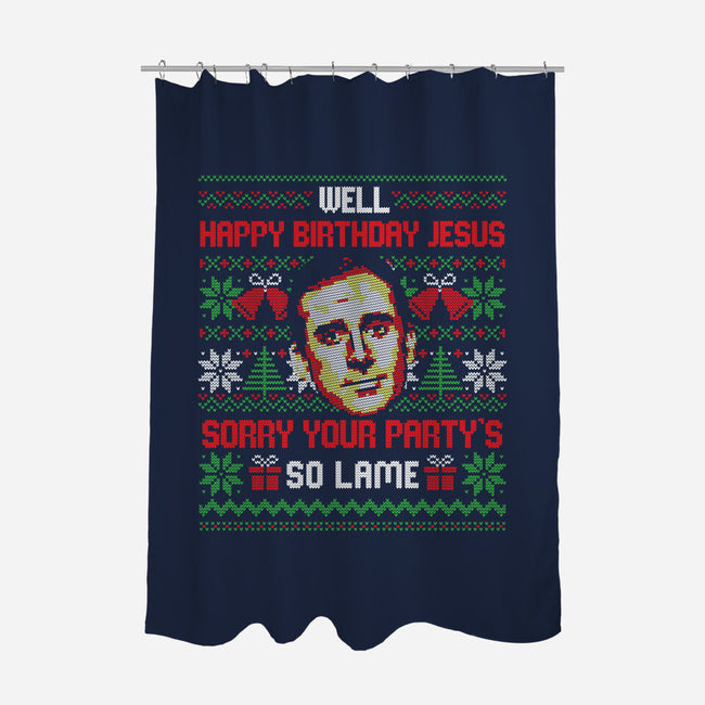 Happy Birthday Jesus-None-Polyester-Shower Curtain-eduely