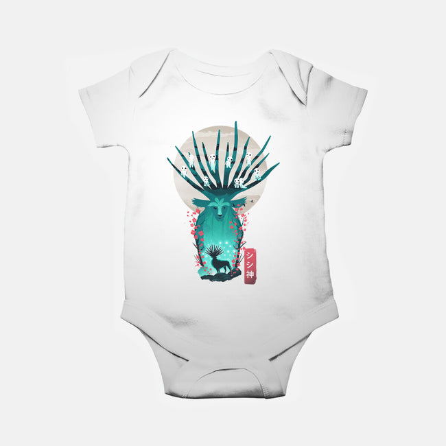 Deer God-Baby-Basic-Onesie-dandingeroz