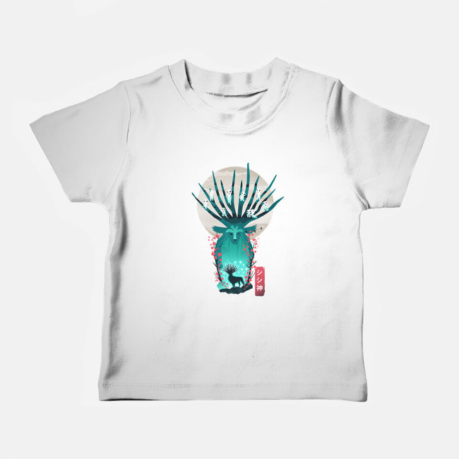 Deer God-Baby-Basic-Tee-dandingeroz