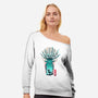 Deer God-Womens-Off Shoulder-Sweatshirt-dandingeroz