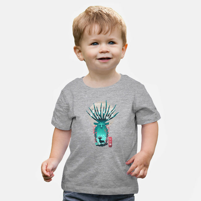 Deer God-Baby-Basic-Tee-dandingeroz