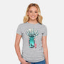 Deer God-Womens-Fitted-Tee-dandingeroz