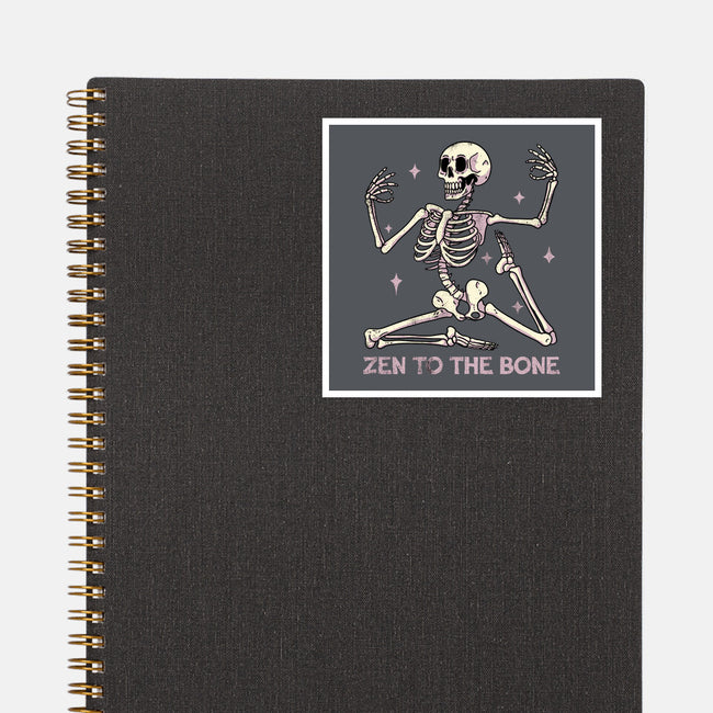 Zen To The Bone-None-Glossy-Sticker-fanfreak1