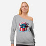 Alien Surprise-Womens-Off Shoulder-Sweatshirt-fanfreak1