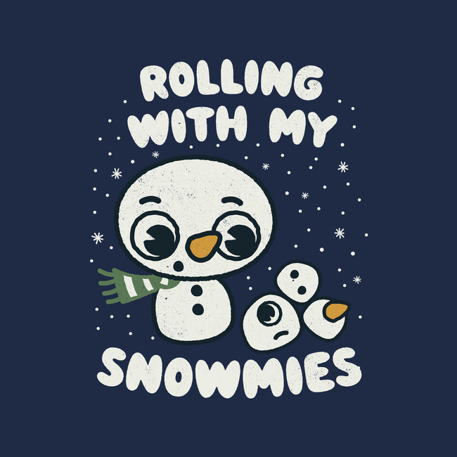 Rolling With My Snowmies-None-Removable Cover-Throw Pillow-Weird & Punderful