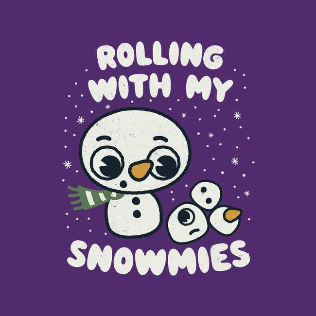 Rolling With My Snowmies-None-Stretched-Canvas-Weird & Punderful