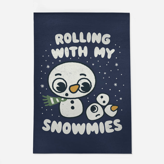 Rolling With My Snowmies-None-Indoor-Rug-Weird & Punderful