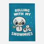 Rolling With My Snowmies-None-Indoor-Rug-Weird & Punderful