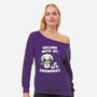 Rolling With My Snowmies-Womens-Off Shoulder-Sweatshirt-Weird & Punderful