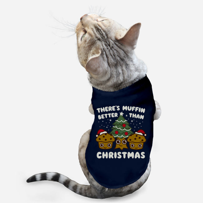 There's Muffin Batter Than Christmas-Cat-Basic-Pet Tank-Weird & Punderful