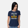 There's Muffin Batter Than Christmas-Womens-Basic-Tee-Weird & Punderful