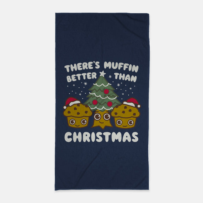 There's Muffin Batter Than Christmas-None-Beach-Towel-Weird & Punderful