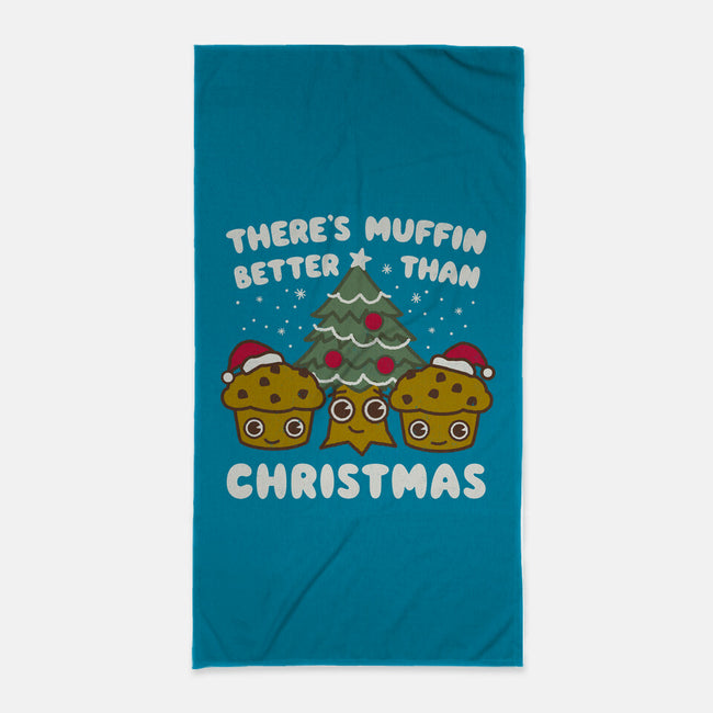 There's Muffin Batter Than Christmas-None-Beach-Towel-Weird & Punderful