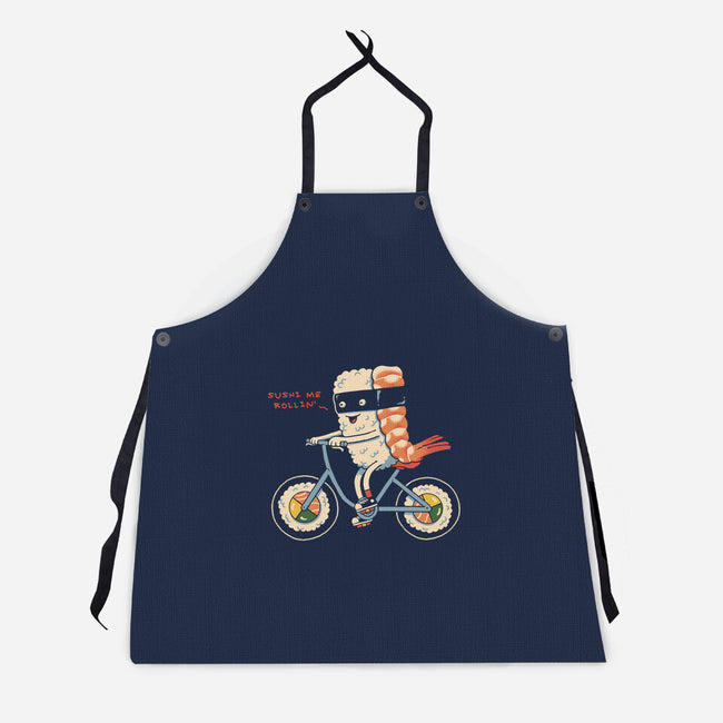 Sushi Me Rollin-Unisex-Kitchen-Apron-vp021