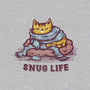 Living The Snug Life-Womens-Fitted-Tee-kg07