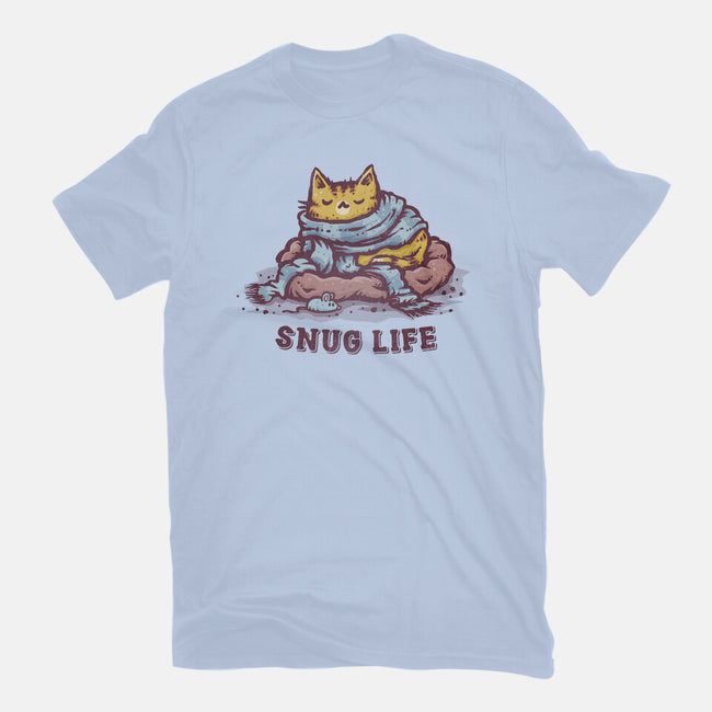 Living The Snug Life-Mens-Heavyweight-Tee-kg07