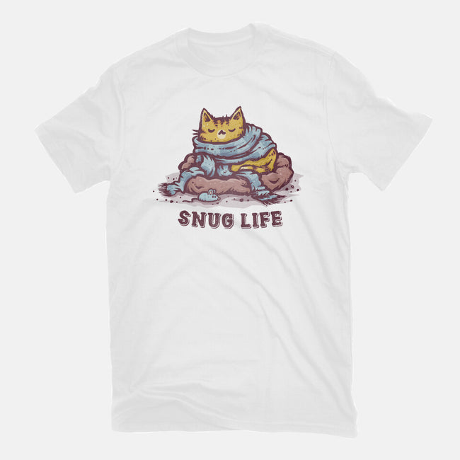 Living The Snug Life-Mens-Heavyweight-Tee-kg07