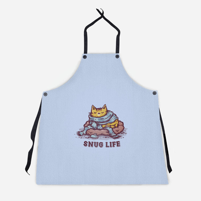 Living The Snug Life-Unisex-Kitchen-Apron-kg07