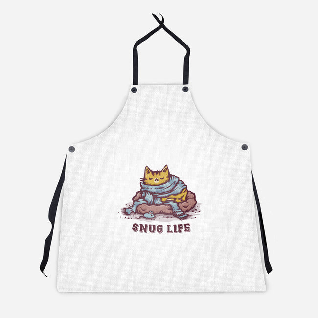 Living The Snug Life-Unisex-Kitchen-Apron-kg07