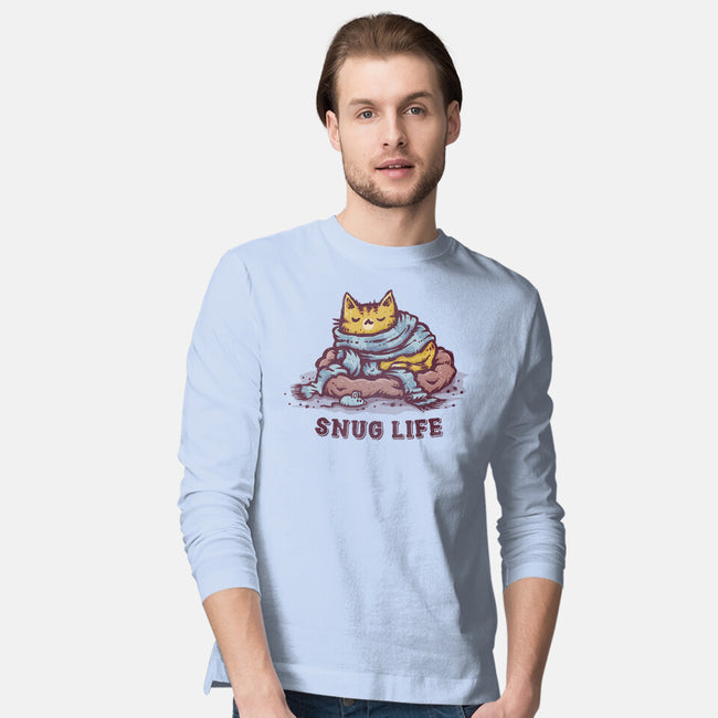 Living The Snug Life-Mens-Long Sleeved-Tee-kg07