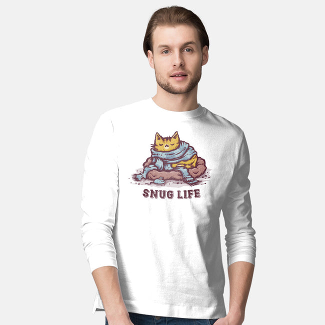 Living The Snug Life-Mens-Long Sleeved-Tee-kg07