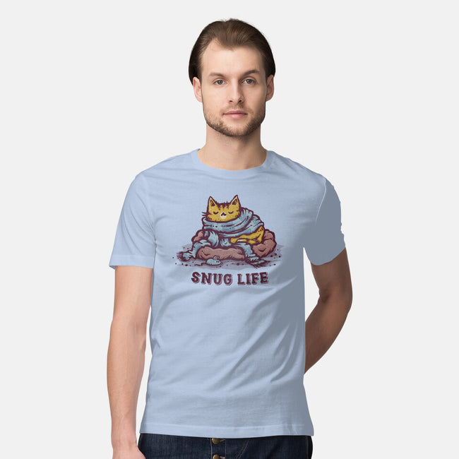 Living The Snug Life-Mens-Premium-Tee-kg07