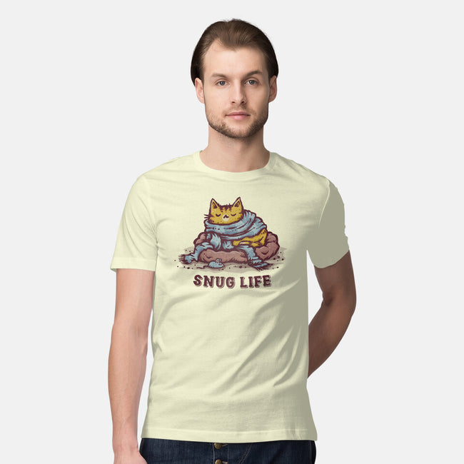 Living The Snug Life-Mens-Premium-Tee-kg07