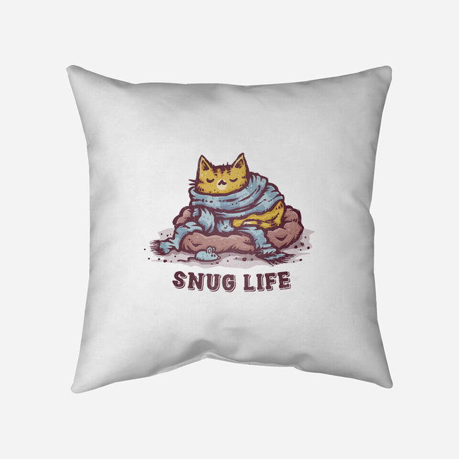 Living The Snug Life-None-Removable Cover-Throw Pillow-kg07