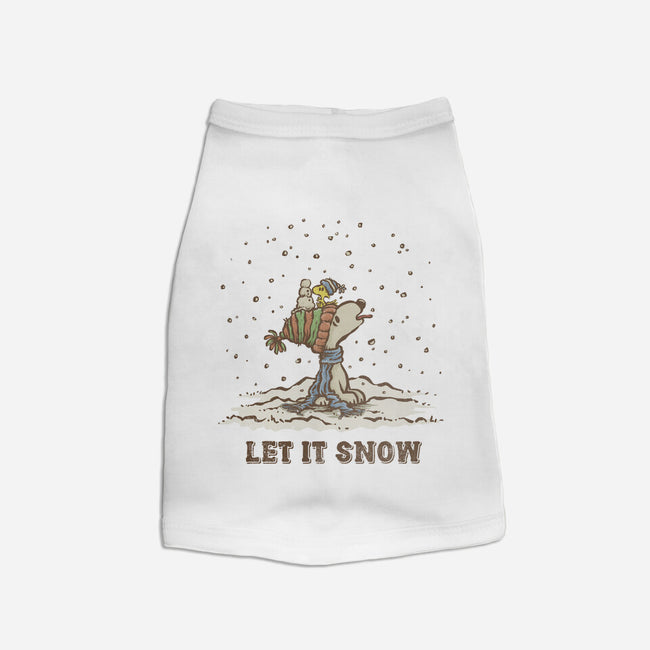 Let It Snow-Cat-Basic-Pet Tank-kg07