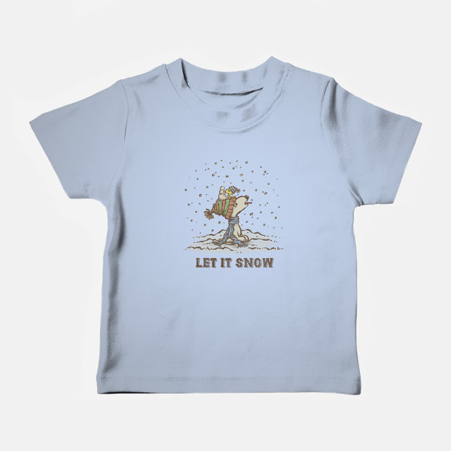 Let It Snow-Baby-Basic-Tee-kg07