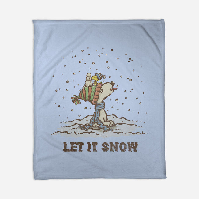 Let It Snow-None-Fleece-Blanket-kg07