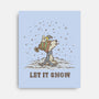 Let It Snow-None-Stretched-Canvas-kg07