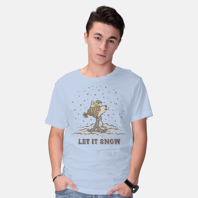 Let It Snow-Mens-Basic-Tee-kg07