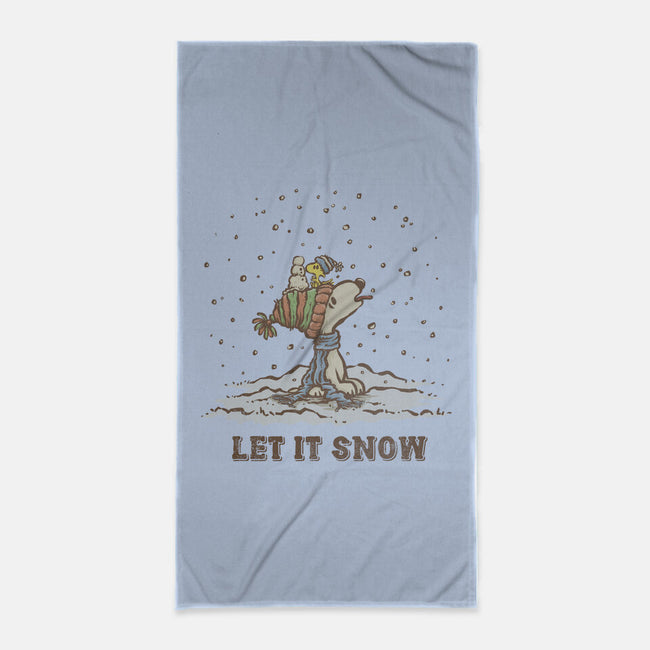 Let It Snow-None-Beach-Towel-kg07