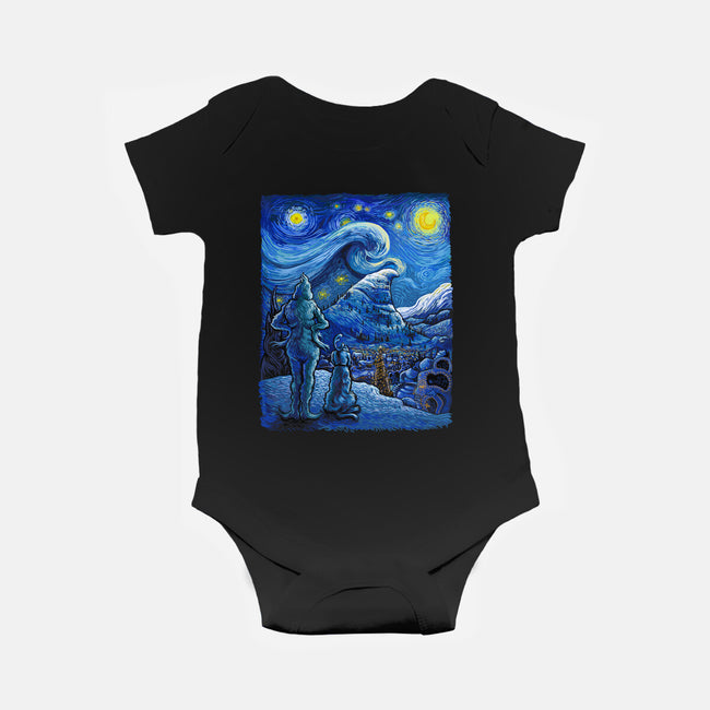 Starry Crumpit-Baby-Basic-Onesie-daobiwan