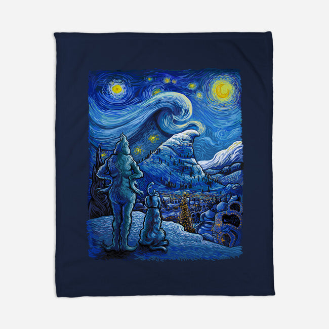 Starry Crumpit-None-Fleece-Blanket-daobiwan