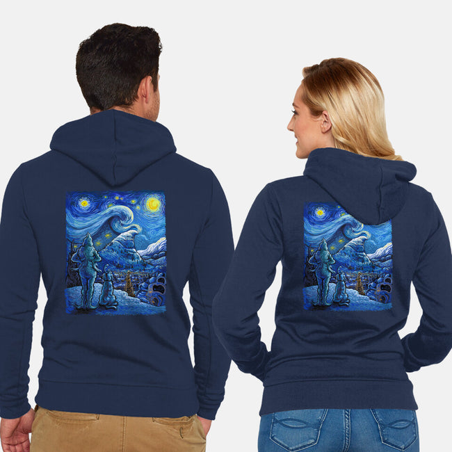 Starry Crumpit-Unisex-Zip-Up-Sweatshirt-daobiwan