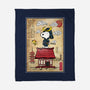 Beagle Samurai In Japan-None-Fleece-Blanket-DrMonekers