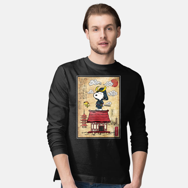 Beagle Samurai In Japan-Mens-Long Sleeved-Tee-DrMonekers