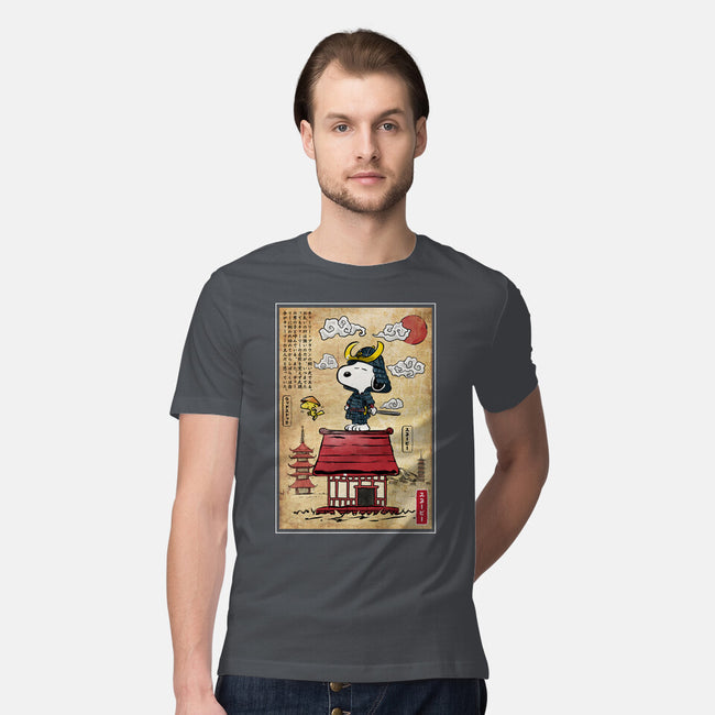 Beagle Samurai In Japan-Mens-Premium-Tee-DrMonekers